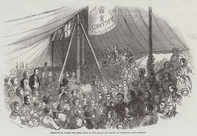 Ceremony of Laying the First Stone of the Asylum for Idiots, at Earlswood, near Reigate by J. Jackson
